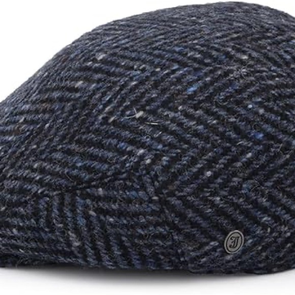 Jaxon & James Stravalley Donegal Tweed Herringbone Flat Cap - Picture 6 of 10
